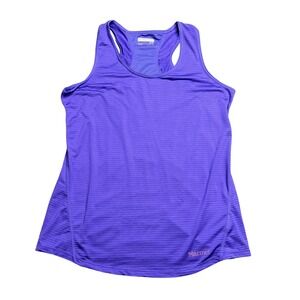 Marmot Aero Tank Top Womens Medium Purple Lightweight Racerback Active Mesh Back